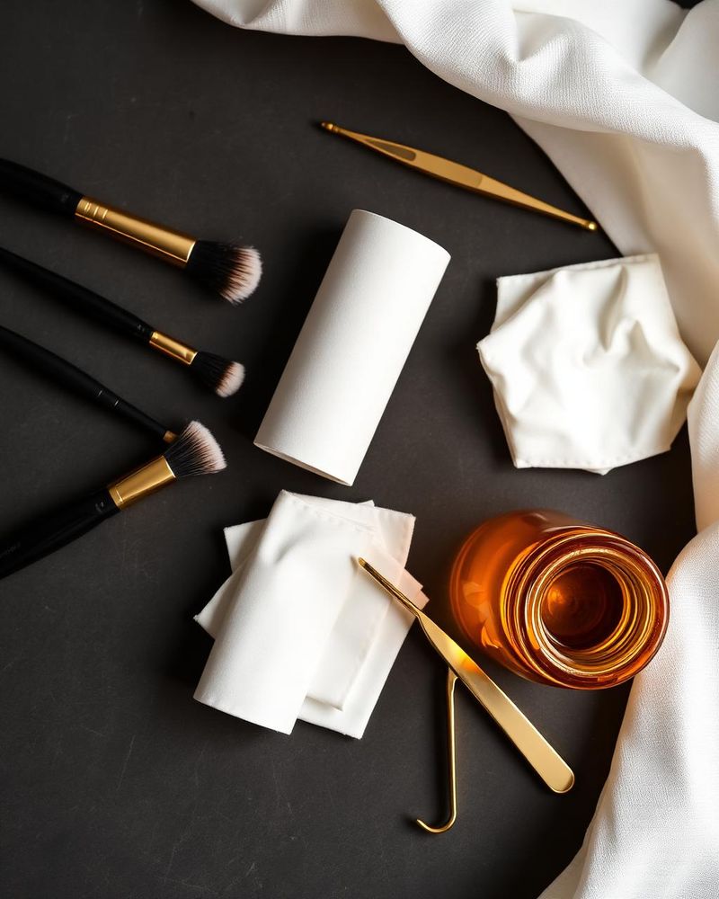 Beauty service tools flatlay