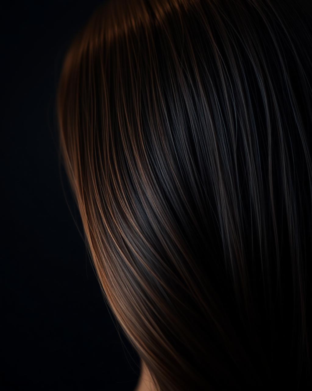 Glossy balayage detail